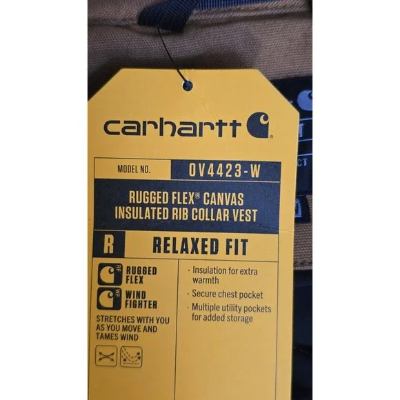 CARHARTT  Womans Rugged Flex Canvas Insulated Rib Collar Vest NEW 3XL - Picture 10 of 10
